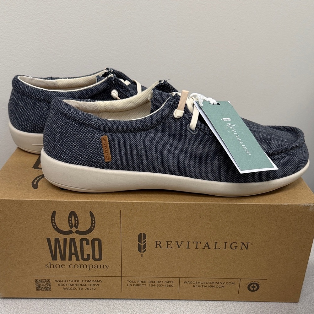 Waco Revitalign Carefree Denim Slip on Shoe